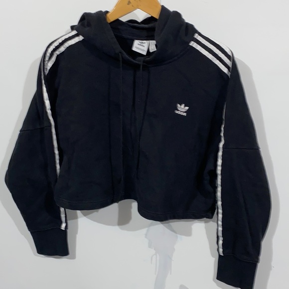 adidas Tops - Adidas cropped hoodie sweatshirt
